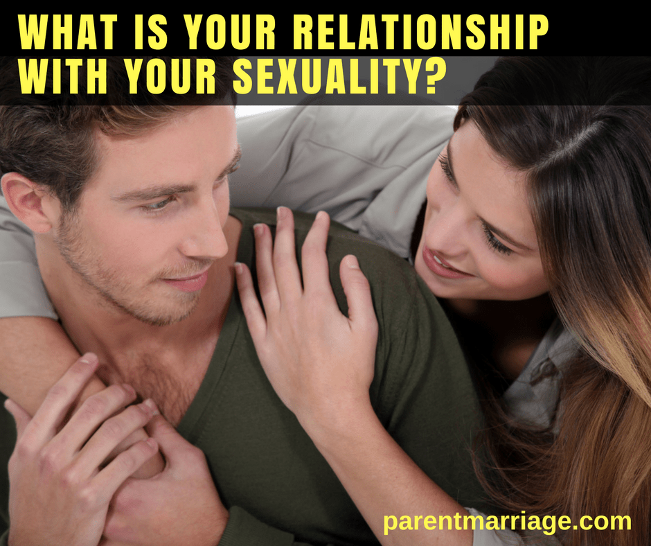 A couple embracing, captioned What is your relationship with your sexuality