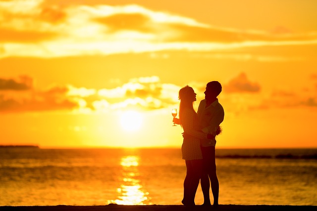 Relationship improvement plan: a couple standing by the sea