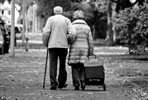 A happy older couple