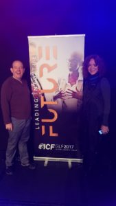 A conference banner from the ICF Global Leaders Forum
