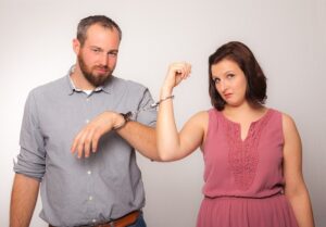 A couple working through a problem