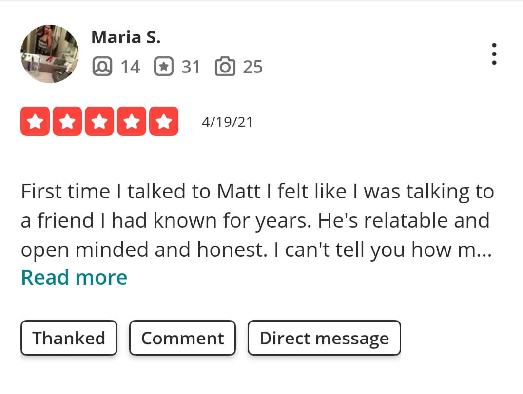 Maria S Yelp Review