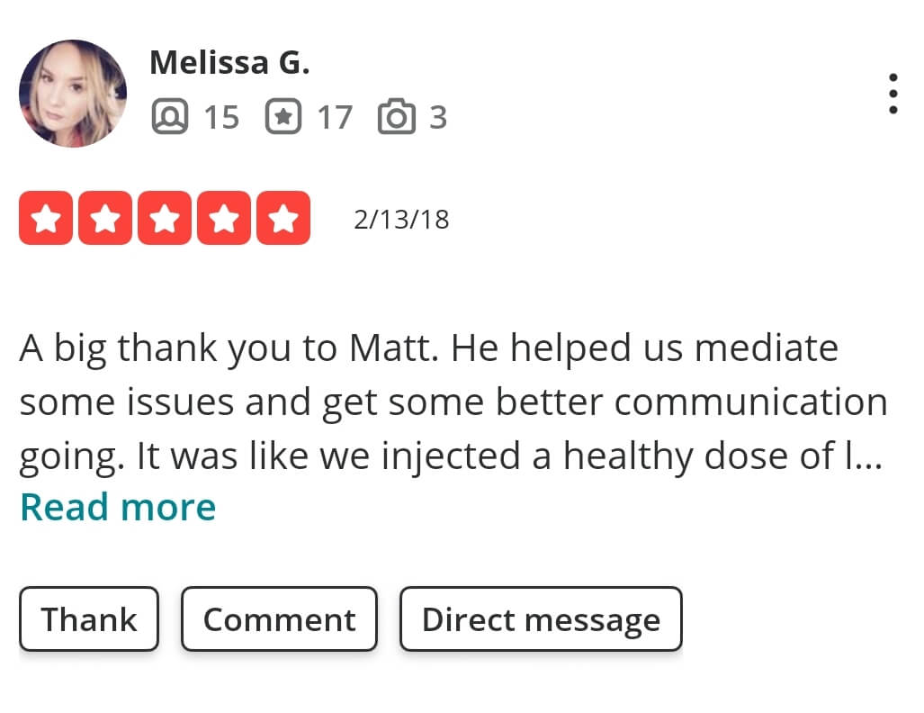 Melissa G Yelp Review