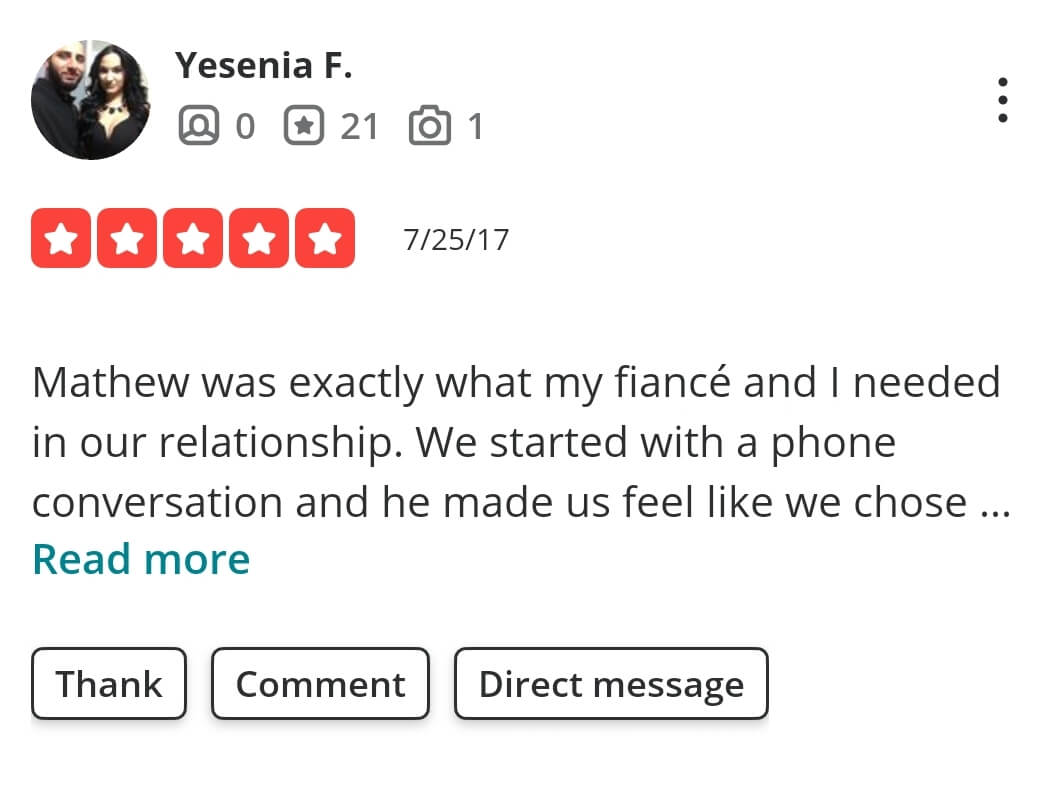 Yesenia F Yelp Review