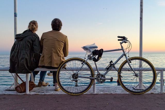 Guidance For Couples: Two happy couple are sitting on a bench