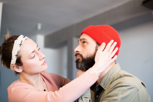 Feeling Smothered in Relationships: Beautiful young couple spending funny time at home