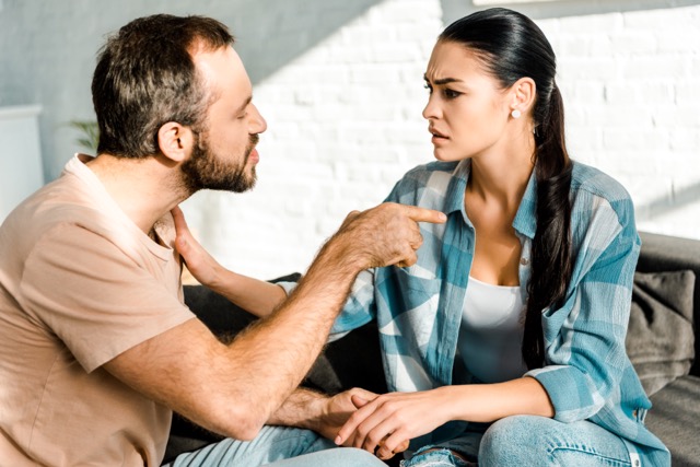 Dealing with a Critical Spouse: two couple dismissing their opinions